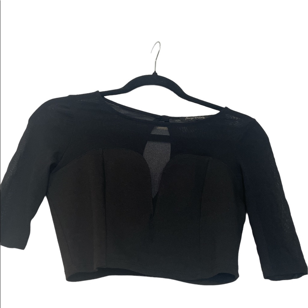 Foreign Exchange Black Crop Top